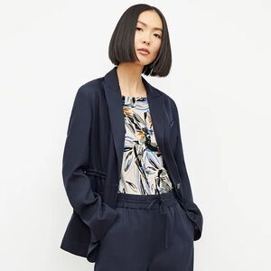 M.M. LaFleur - The Hyo Jacket - Everyday Twill - Night (Blue)